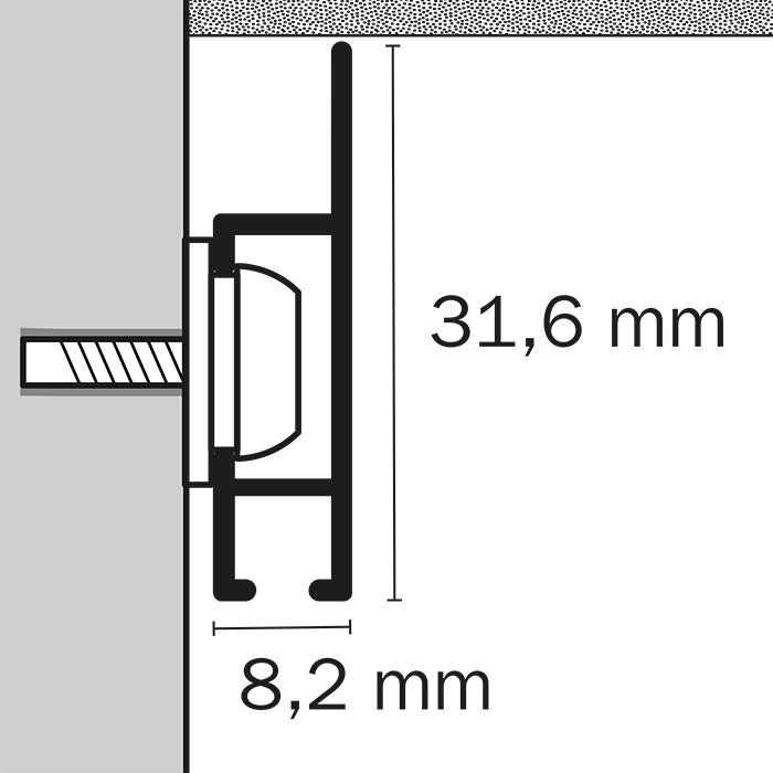 STAS cliprail max (150cm)
